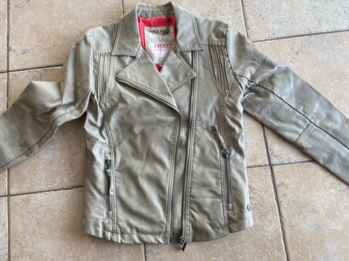 Graue garcia kunstleder jacke - graue,